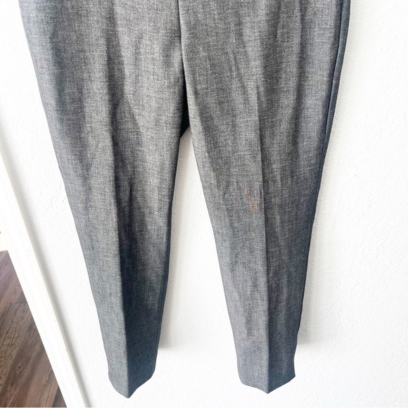Talbots Pants Women's 10 Chatham Ankle Gray Sharkskin Slim Mid-Rise Side Zip - Picture 4 of 8